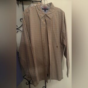 Tommy Hilfiger Vintage Men’s Long Sleeve Button Down Shirt Size XL